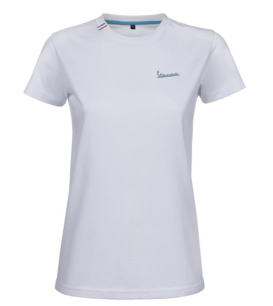 -Camiseta Vespa Graphic Blanca Mujer